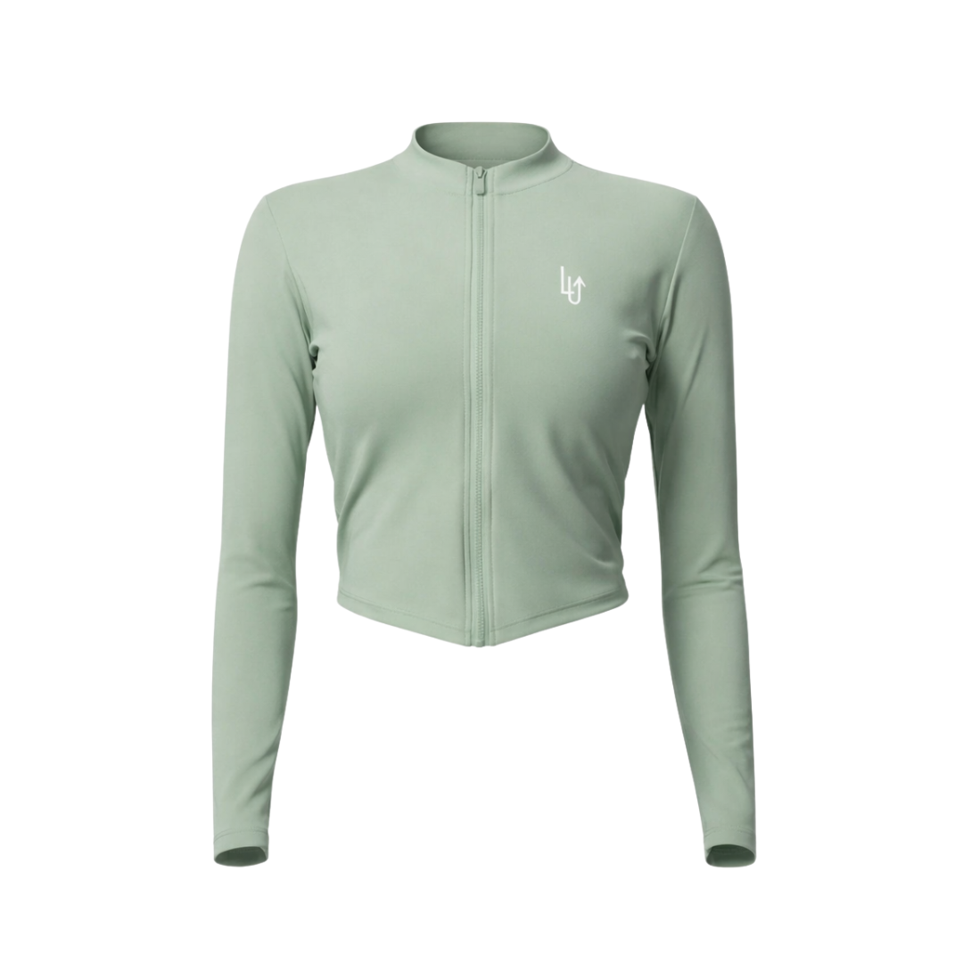 COREMOTION TRAINING ZIP WOMAN - LI GREEN