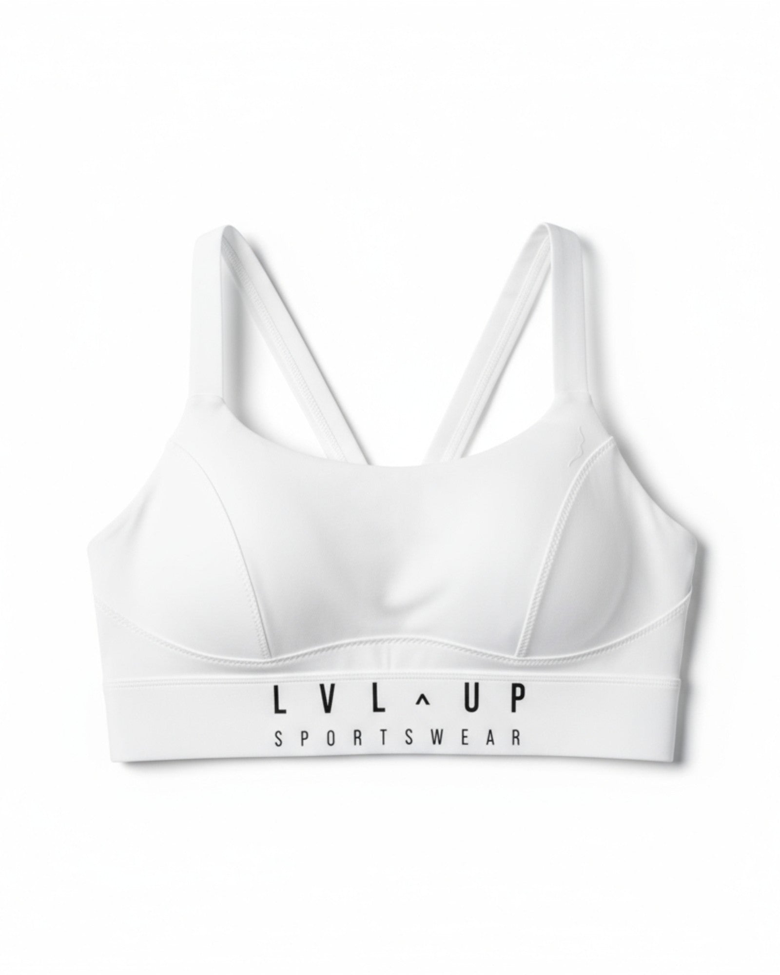 Cross back Bra - White