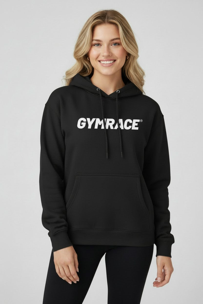 GYMRACE X LVLUP HOODIE BLACK
