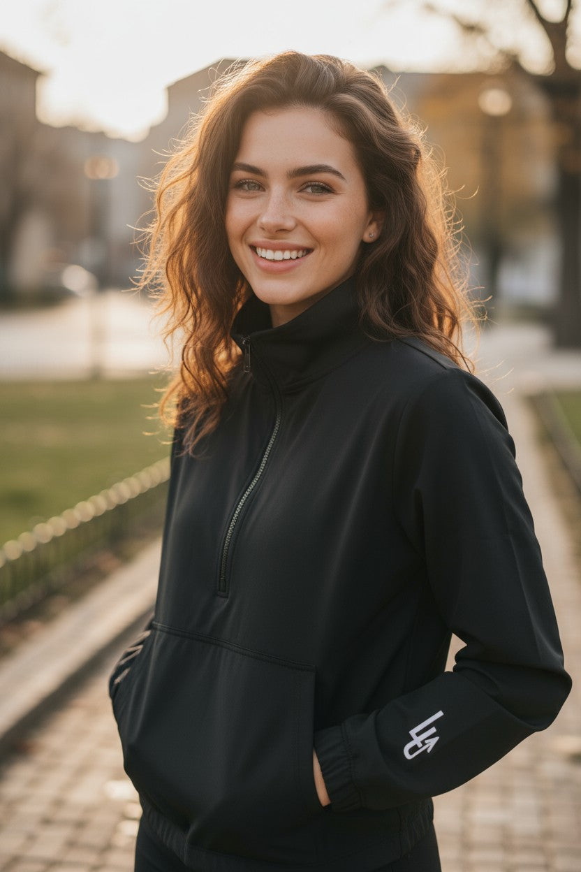 Vital 1/4 jacket - Zwart