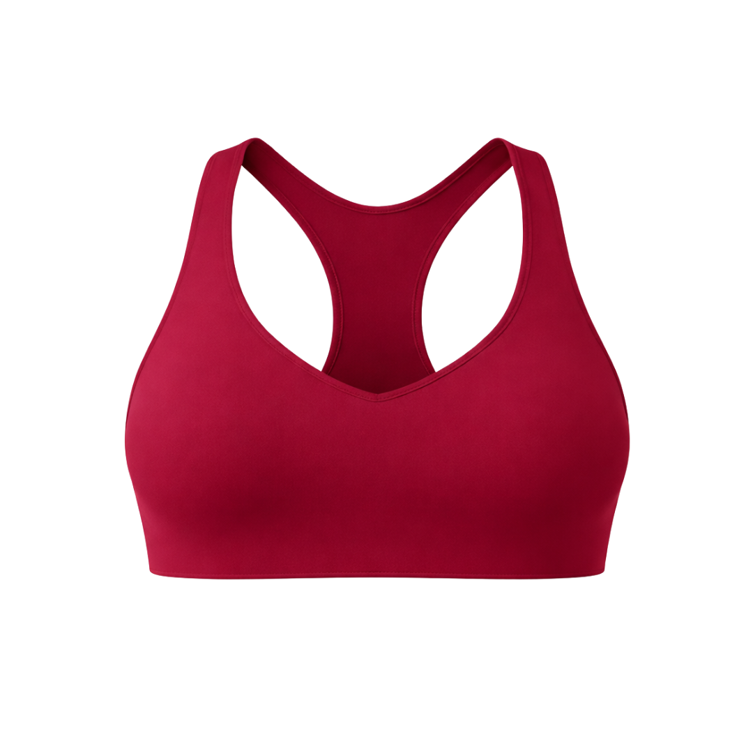 SMOOTH RACERBACK BH WOMAN - BURGUNDY