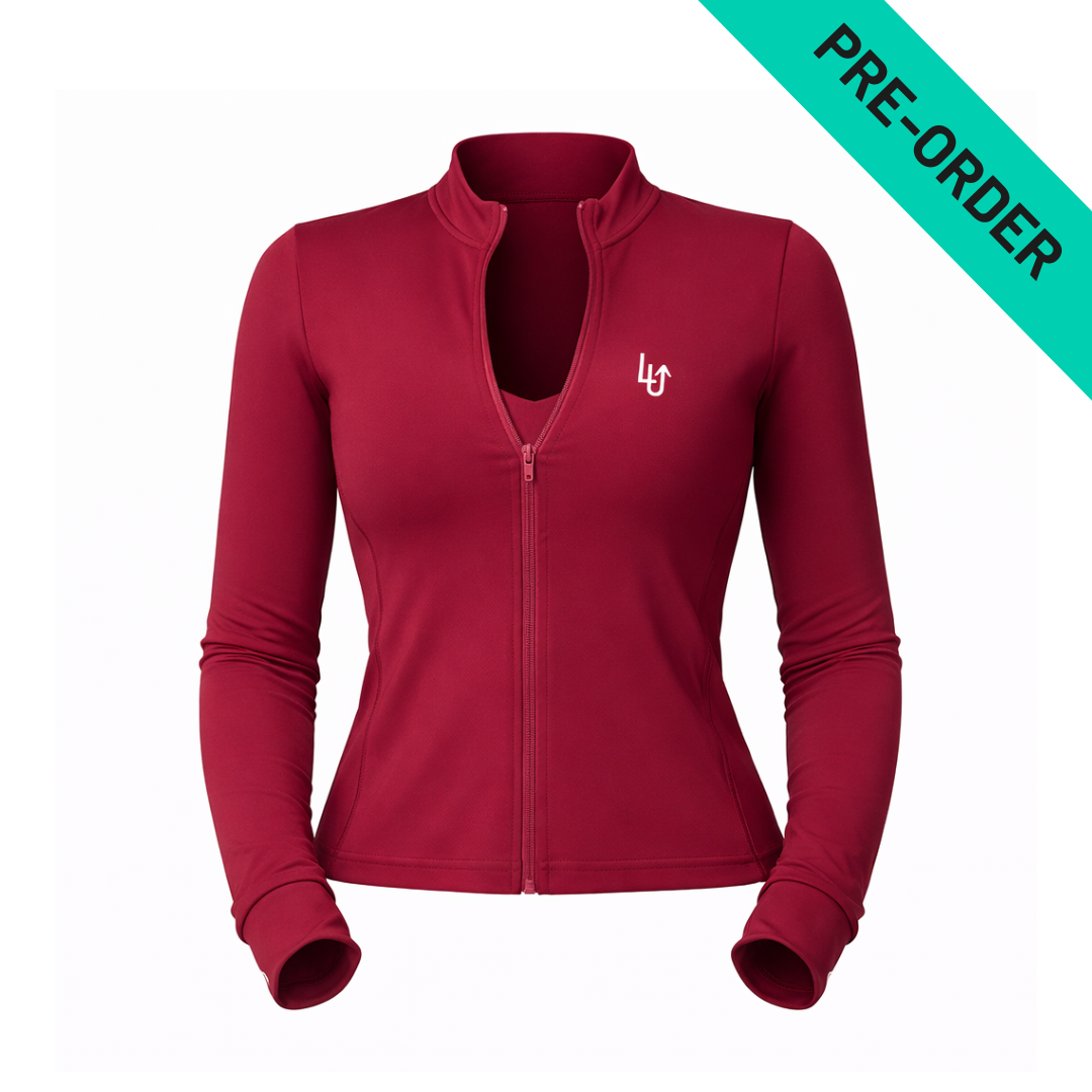 FALL/WINTER TRAINING JACKET WOMAN - BURGUNDY