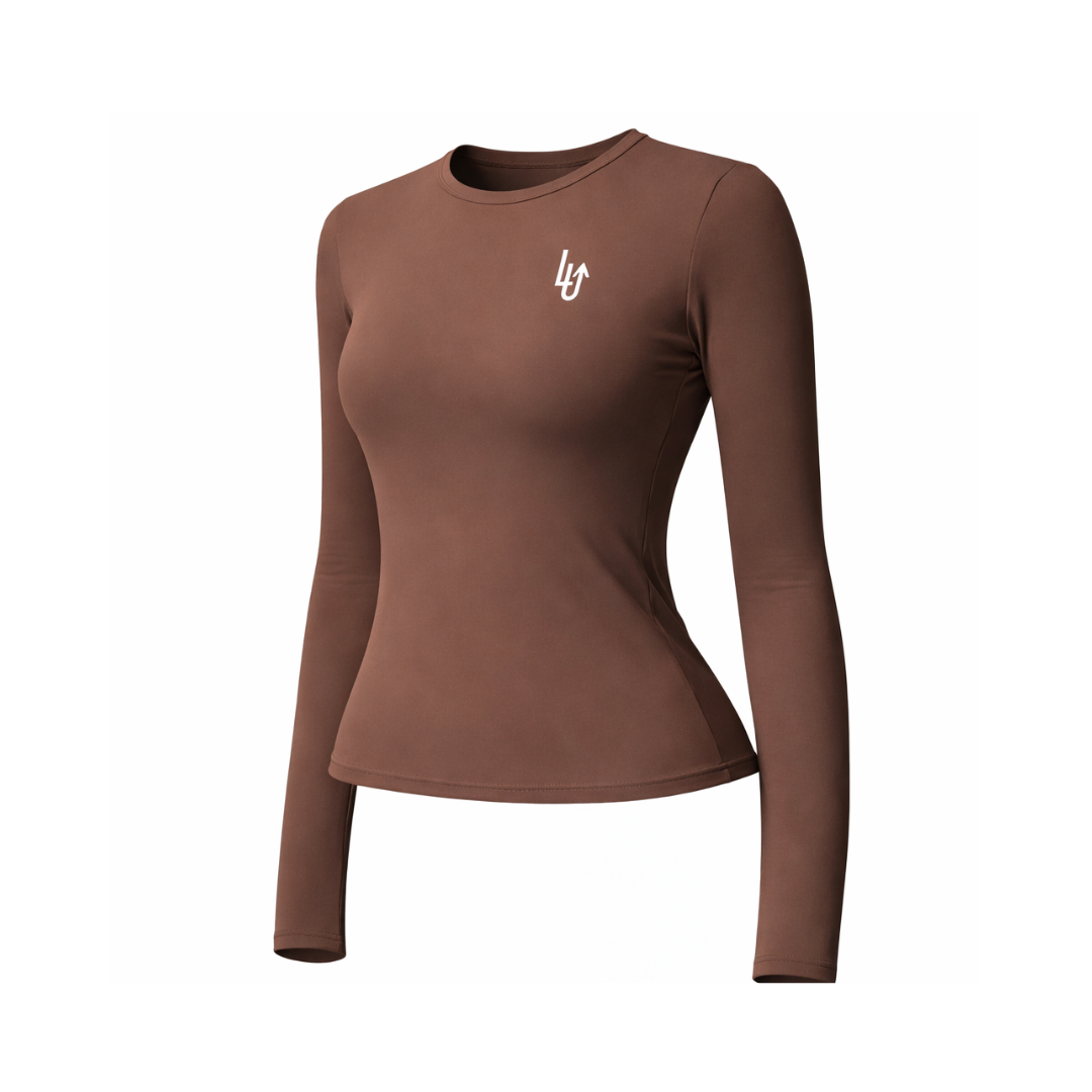 FALL/WINTER LONG SLEEVE SHIRT WOMAN - BROWN