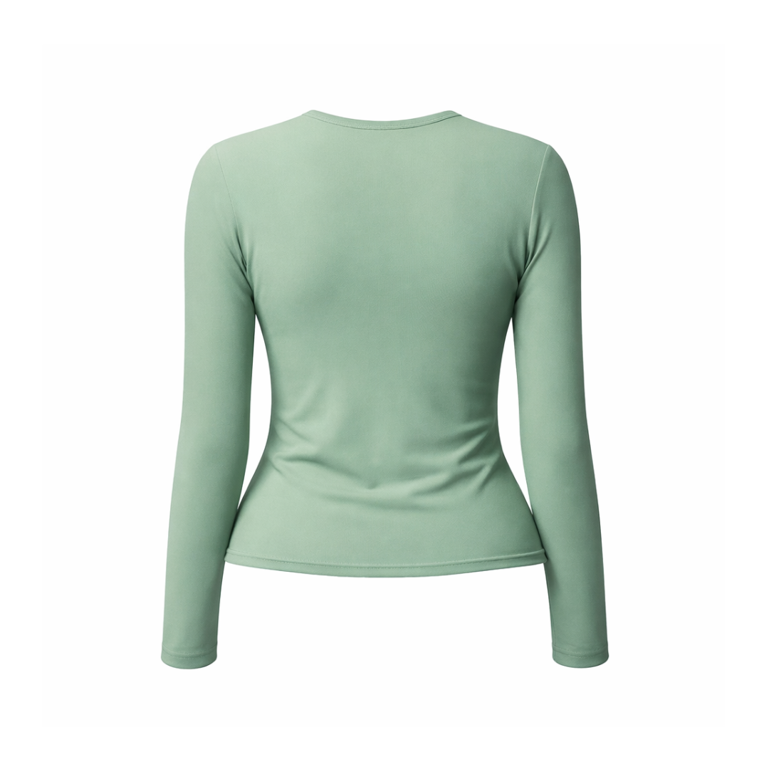 FALL/WINTER LONG SLEEVE SHIRT WOMAN - LI GREEN
