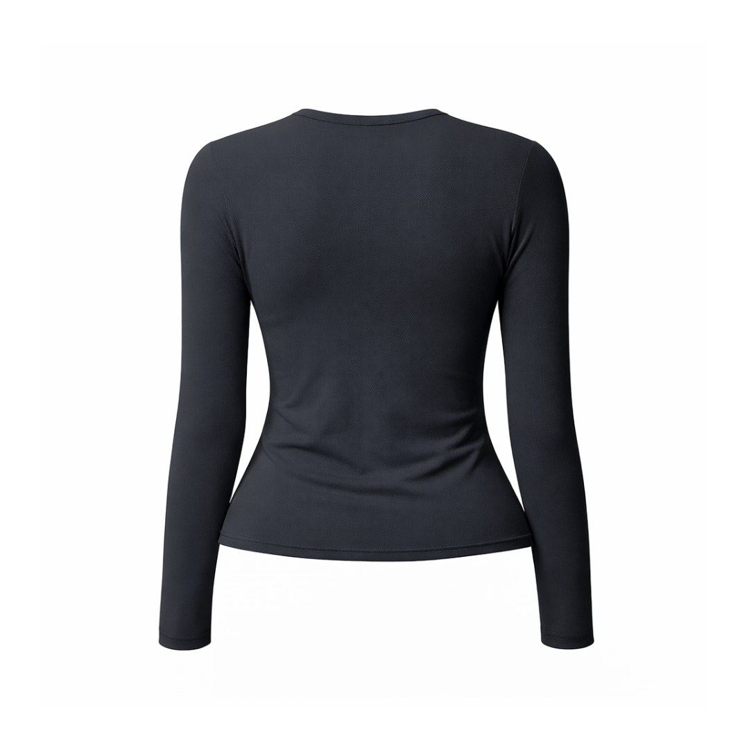 FALL/WINTER LONG SLEEVE SHIRT WOMAN - BLACK
