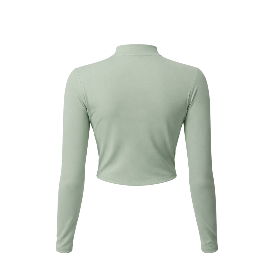 FALL/WINTER TRAINING ZIP WOMAN - LI GREEN