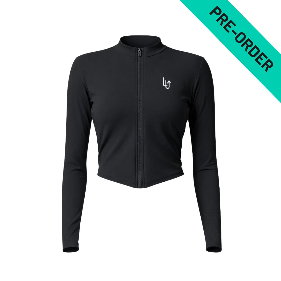 FALL/WINTER TRAINING ZIP WOMAN - BLACK