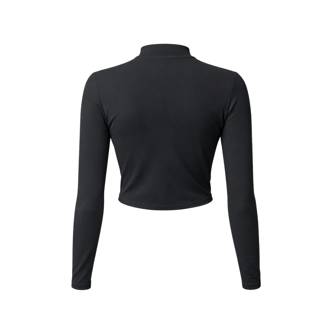 FALL/WINTER TRAINING ZIP WOMAN - BLACK