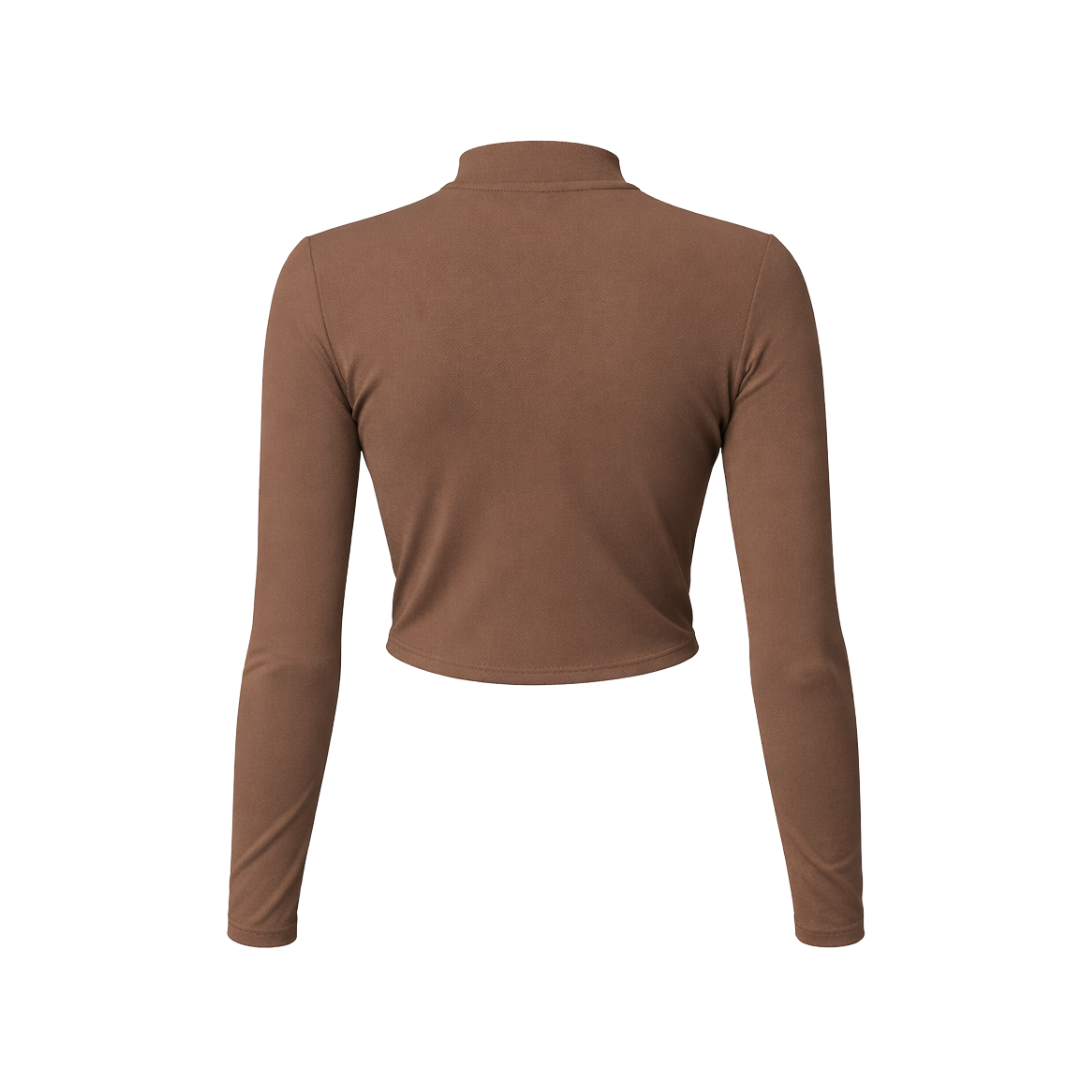 FALL/WINTER TRAINING ZIP WOMAN - BROWN