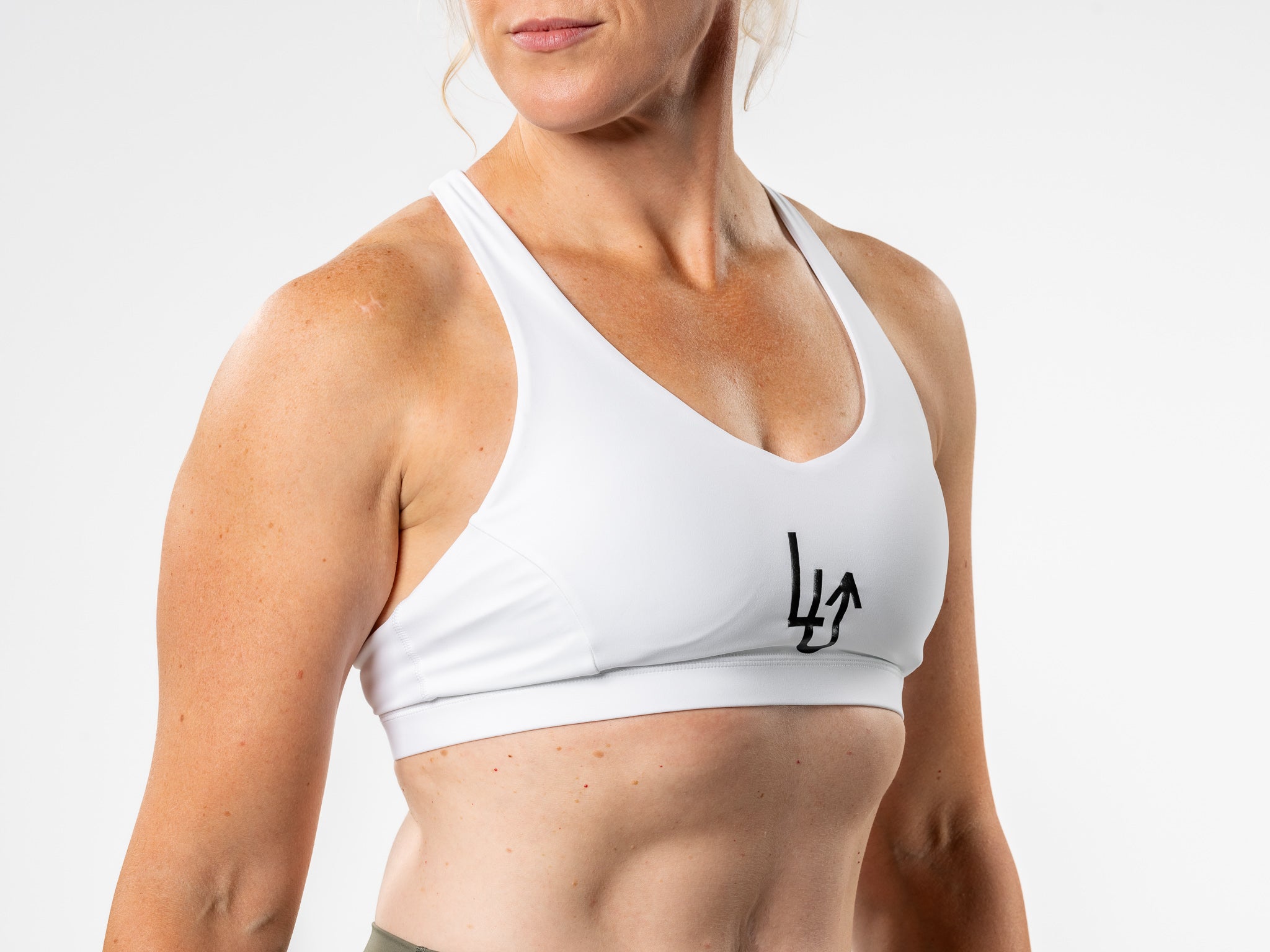 Racer back bra - White