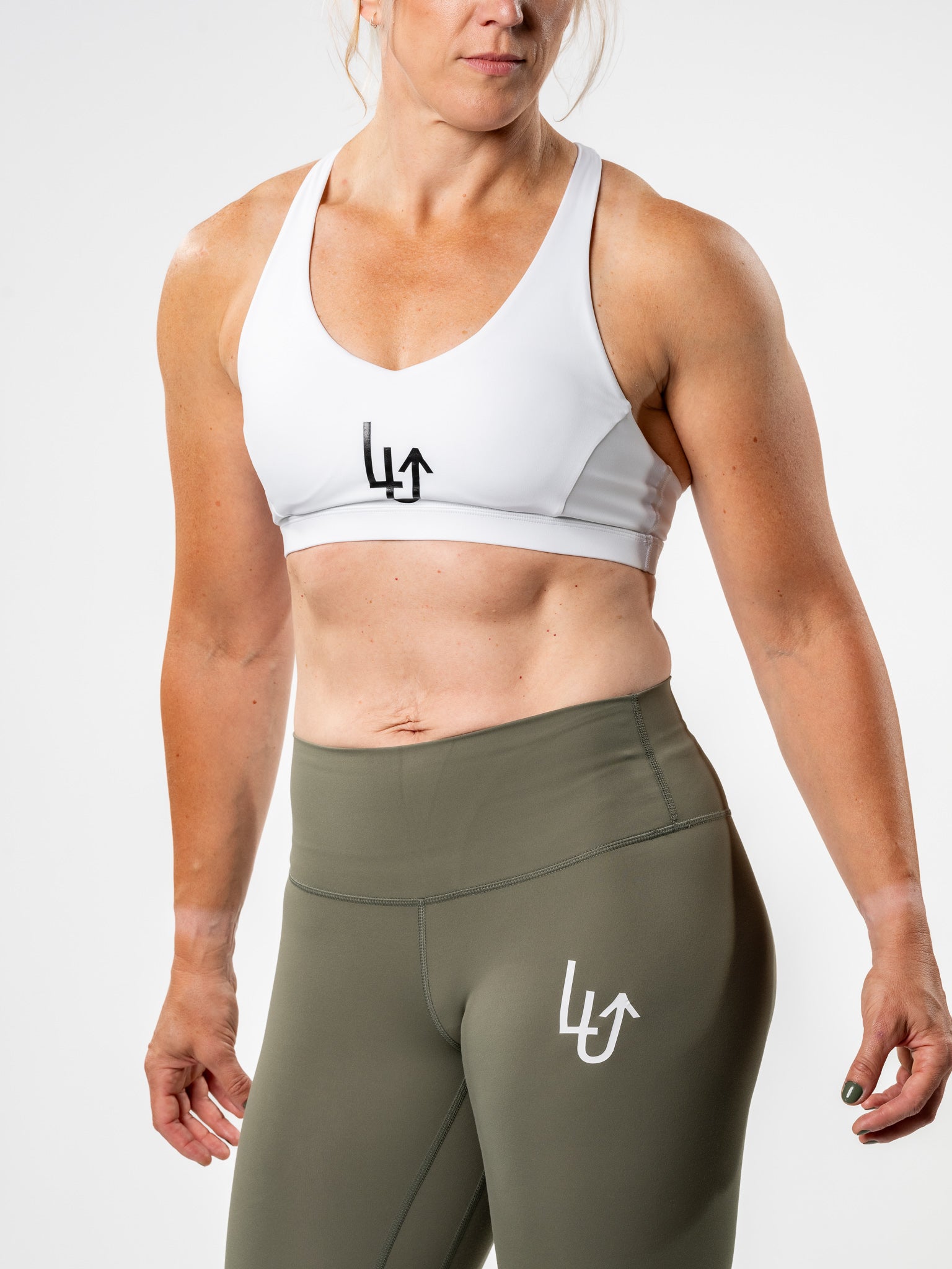 Racer back bra - White