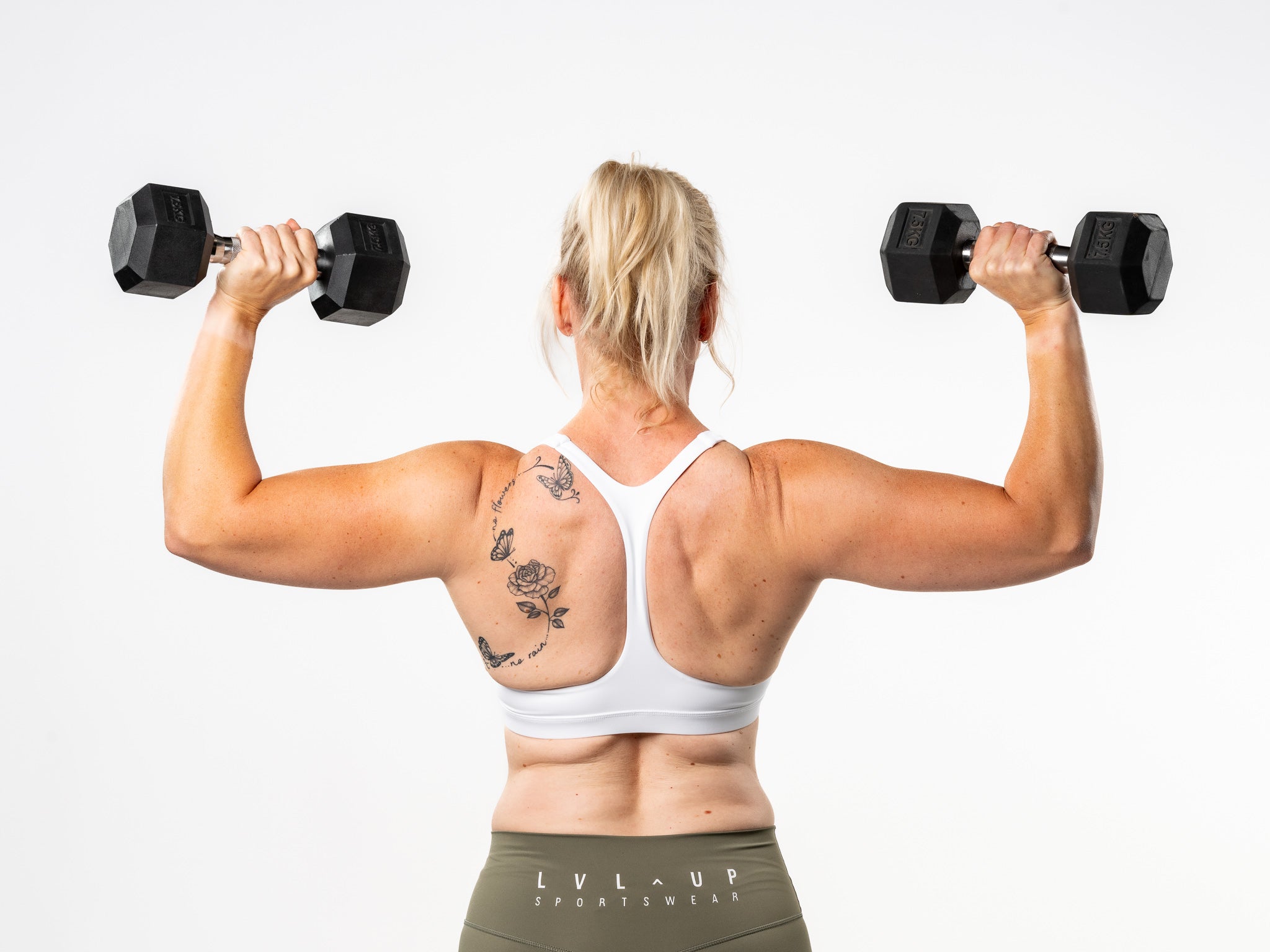 Racer back bra - White