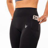 PERFORMANCE LEGGING POCKET WOMAN - BLACK