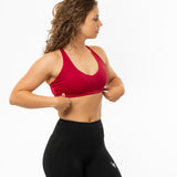 SMOOTH RACERBACK BH WOMAN - BURGUNDY