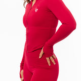 SMOOTH SHORT WOMAN - BURGUNDY