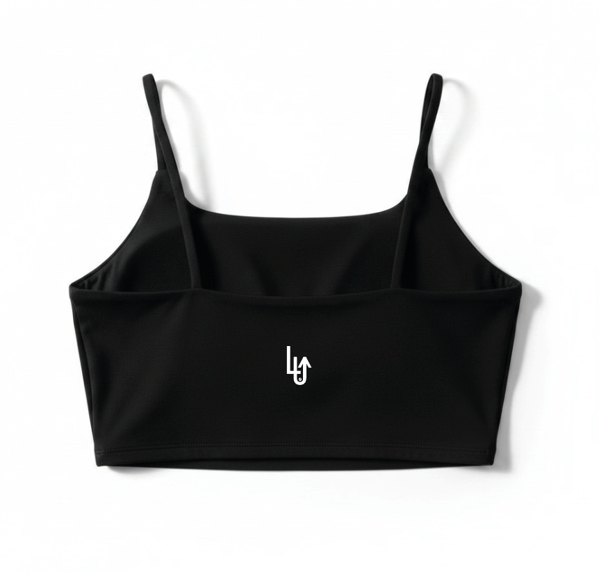 Larizz Dance Studio x LVL-UP SPORTSWEAR - CROP TOP BLACK