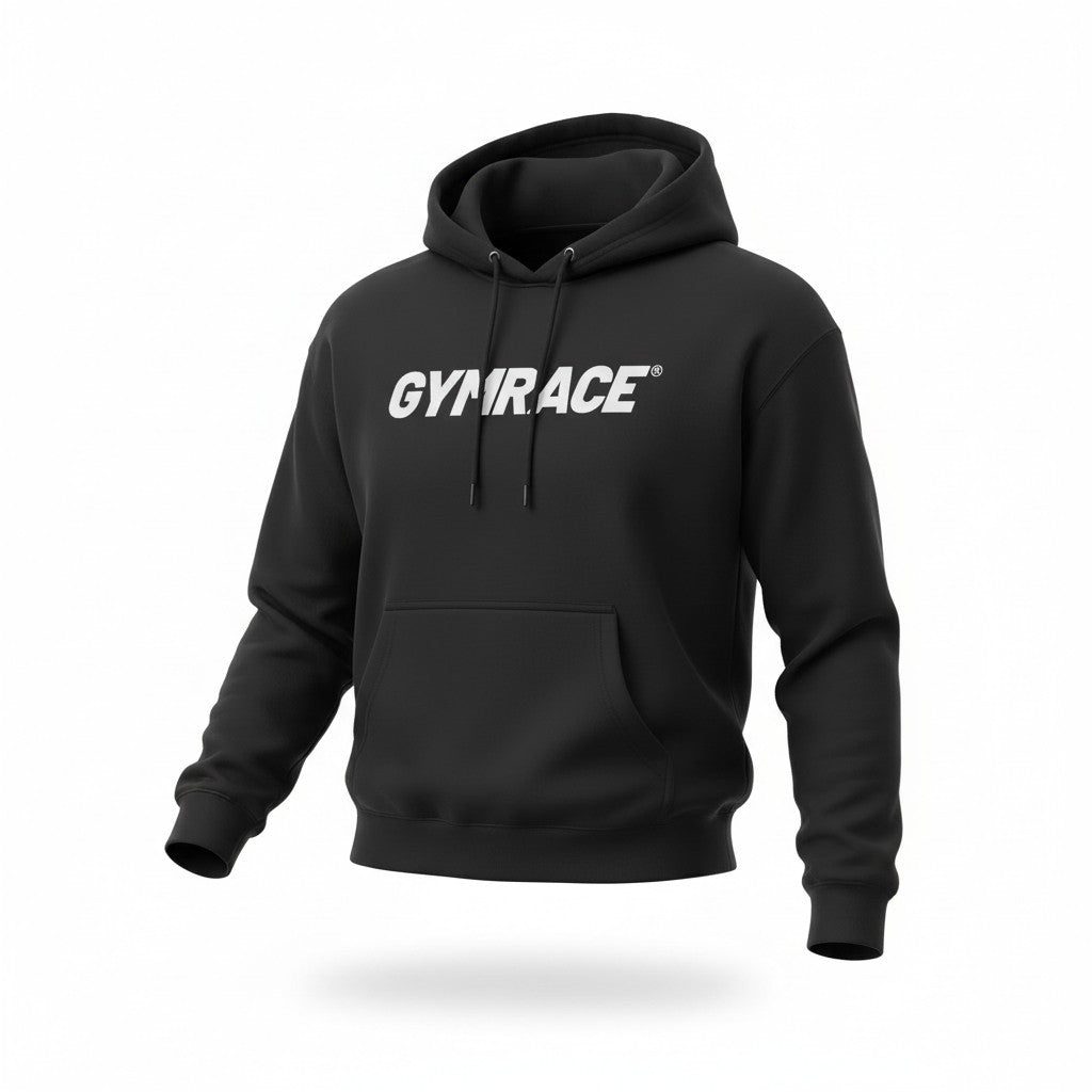 GYMRACE X LVLUP HOODIE BLACK