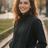 PERFORMANCE 1/4 JACKET WOMAN - BLACK